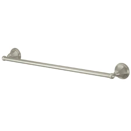 Kingston Brass Metropolitan 18" Towel Bar, Brushed Nickel BA4812SN
